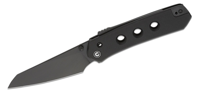 CIVIVI Knives Snecx Vision FG Superlock Folding Knife 3.54 inch Nitro-V Black Reverse Tanto Blade, Black G10 Handles