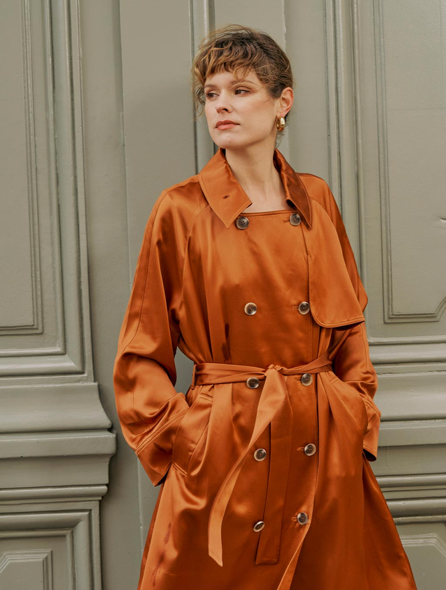 Double-Breasted Trench Coat