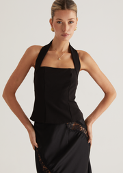 Nitro Halter Top - Black