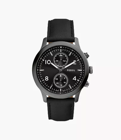 Bennett Multifunction Brown Leather Watch