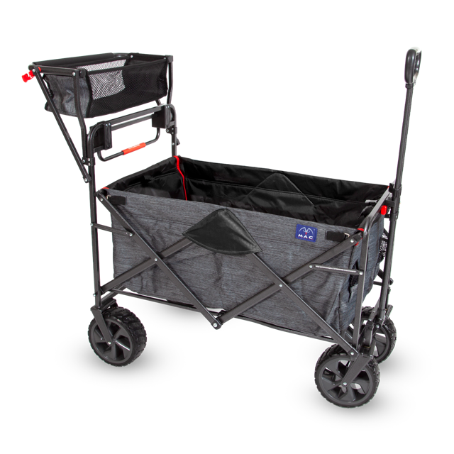 Push & Pull Wagon by Mac Sports - Ultra durable outdoor wagon with large wheels & basket.