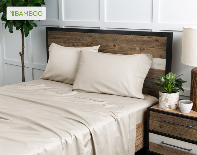 Bamboo Cotton Sheet Set - Driftwood