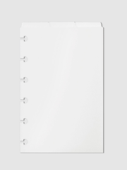 Blank Top Tab Planner Dividers | Low Profile | Matte