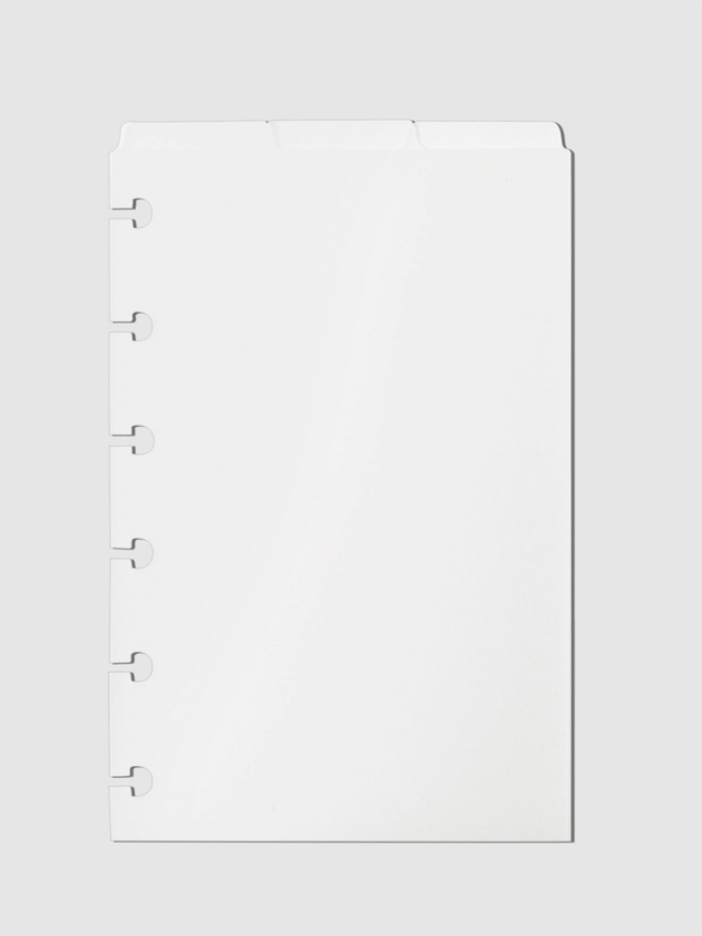 Blank Top Tab Planner Dividers | Low Profile | Matte