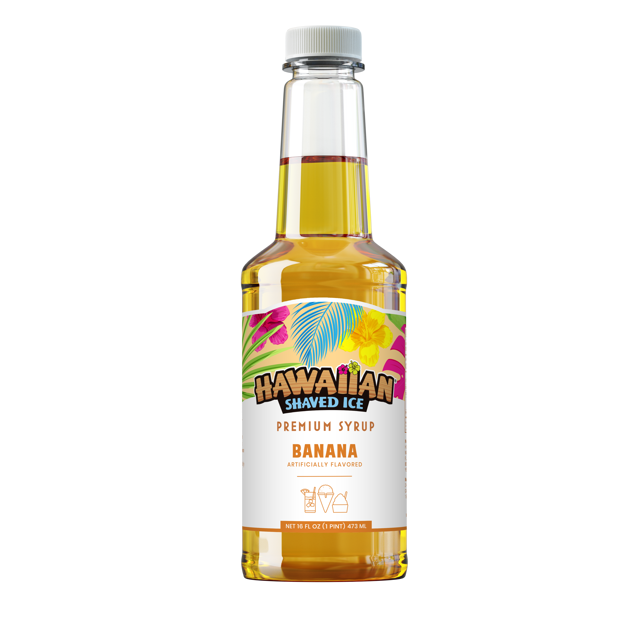 Banana Shaved Ice & Snow Cone Flavored Syrup - Pint