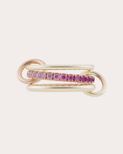 Pink Sapphire & 18k Gold Petunia Ombré Ring