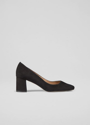 Sally Black Square Toe Courts