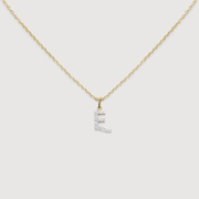 Diamond Initial E Necklace