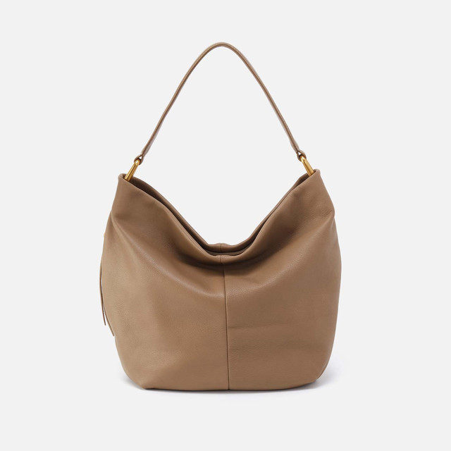 Harley Hobo in Pebbled Leather - Cedar Sagebrush