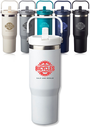 30 oz. Bronx Stainless Travel Mug with Carrying Handle