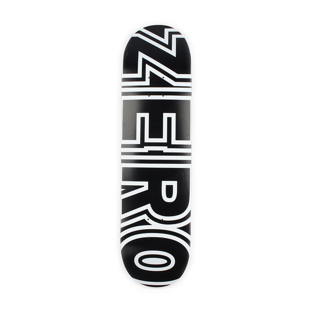 Zero Bold Skateboard Deck - Black/White