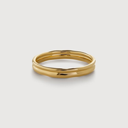Gold Vermeil Siren Muse Stacked Ring