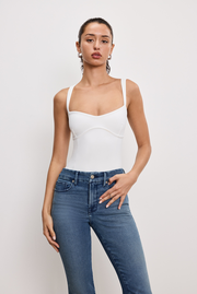 SWEETHEART SCUBA TANK BODYSUIT | WHITE001