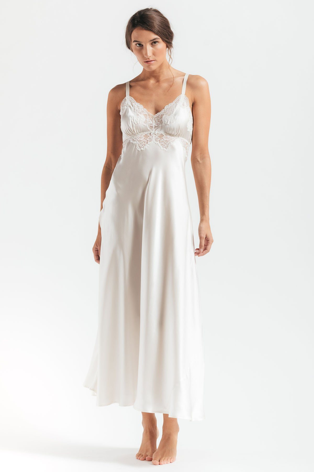 Morgan Vintage Long Silk Gown