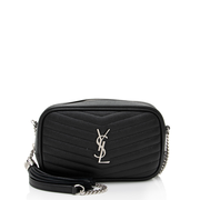 Saint Laurent Matelasse Grain de Poudre Monogram Lou Mini Camera Bag