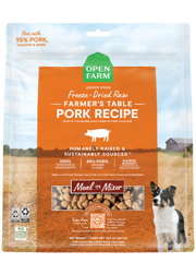 Farmer’s Table Pork Freeze Dried Raw Dog Food