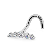 Mini Climber Diamond 14K Gold Nose Ring