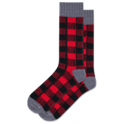 HOTSOX Men's Plaid Boot Crew Sock