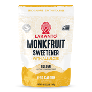 Golden Monkfruit Sweetener with Allulose - Raw Cane Sugar Replacement