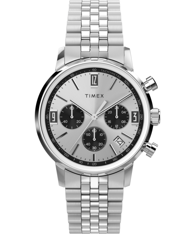 Marlin® Chronograph Tachymeter 40mm Stainless Steel Bracelet Watch