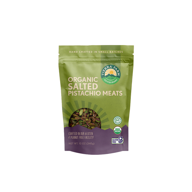 Organic <br> Roasted Salted Pistachio Meats