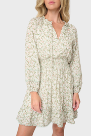 Wanderlust Long Sleeve Crochet Trim Dress