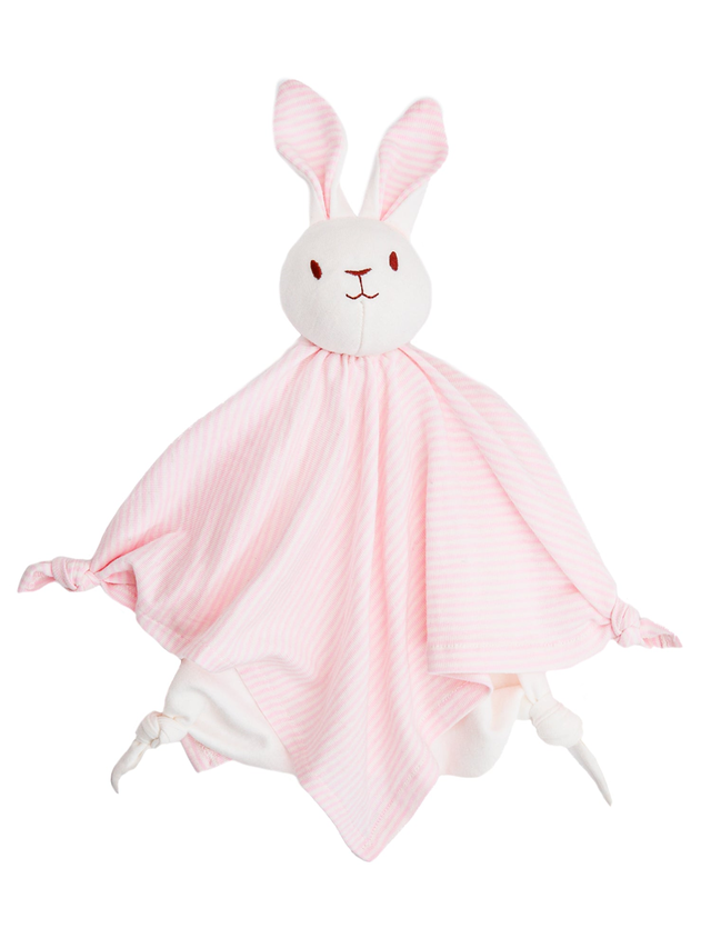 Lovey Bunny Blanket Friend - Pink Stripe