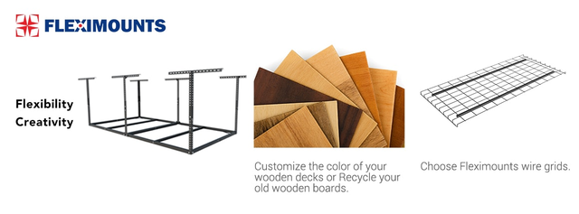 GR48F Basic 4' x 8' Overhead Garage Storage Rack