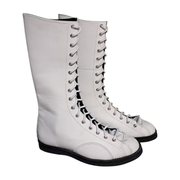 White Natural Wrestling Boots