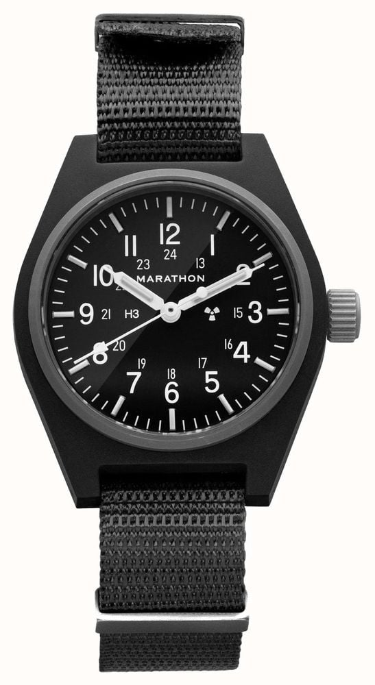 Marathon GPM Black General Purpose Mechanical (34mm) Black Dial / Black Ballistic Nylon Strap WW194003BK-0101