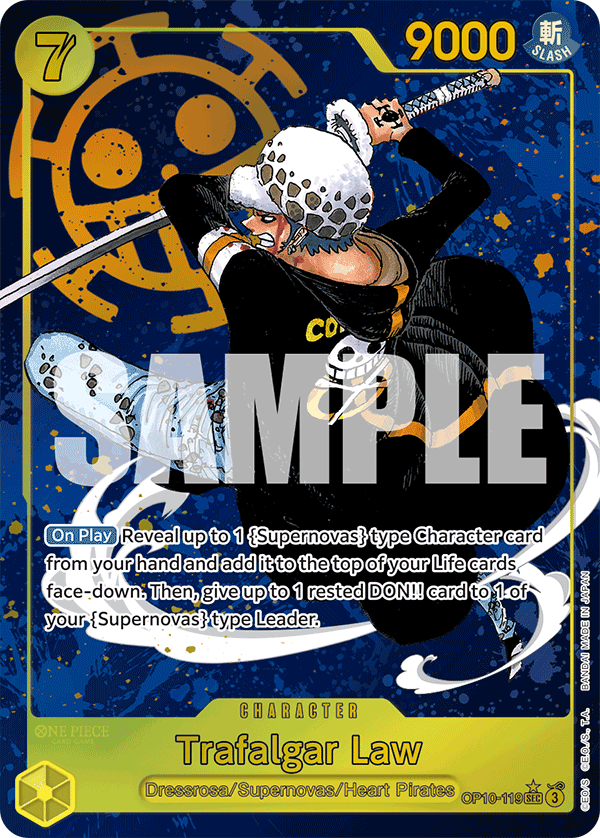 Trafalgar Law (Parallel) - OP10-119 SEC - Royal Blood - Foil