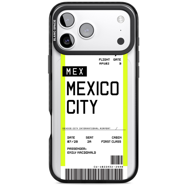 Personalised Mexico City Boarding Pass