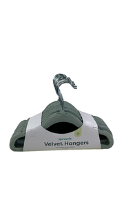 Sprucely Velvet Hangers 20 Pack, Sage