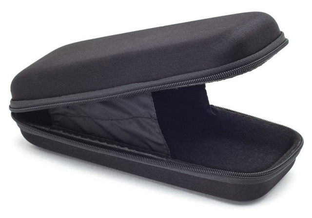 Black Rectangle Nylon Case with Zipper