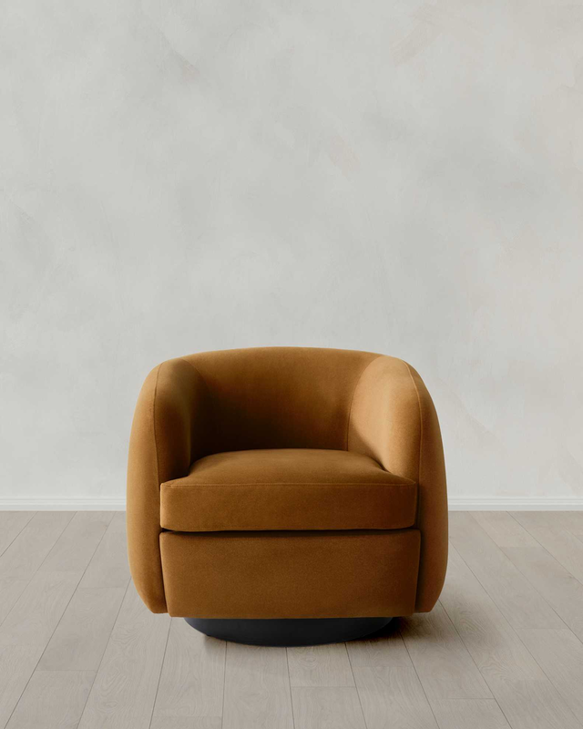 Boucle Swivel Chair