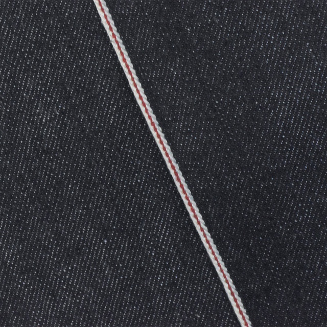 Dark Night Blue-White-Red 11 oz. Cotton Japanese Selvedge Denim Fabric