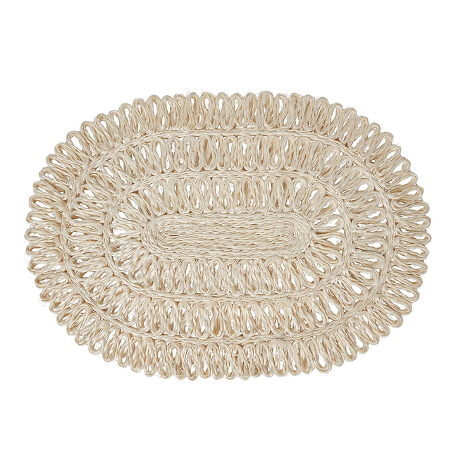 Juliska Straw Loop Oval Placemat