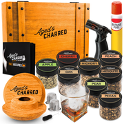 Smoke Lid Premium Kit - Cocktail Smoker Top In Wooden Box