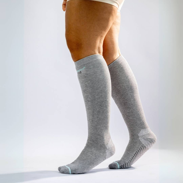 Premium Bamboo Compression Socks with Grip