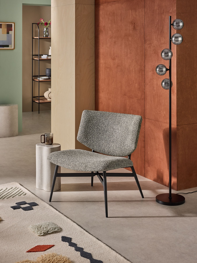 Kuta Accent Chair in Grey Marl Pax Boucle