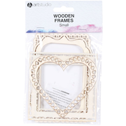 Pack of Four Art Studio Wooden Frames Small - Ivory | Wilko