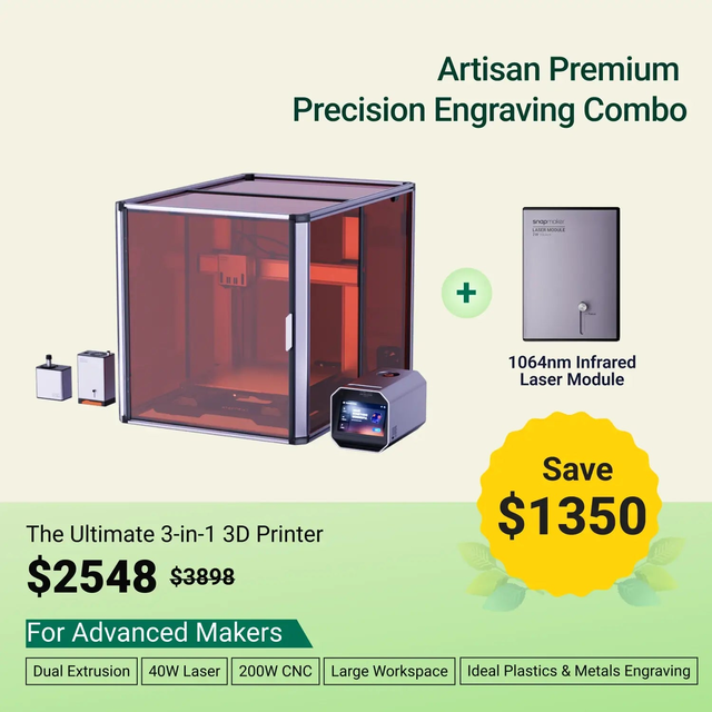 Snapmaker Artisan 3-in-1 3D Printer