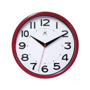 Infinity Instruments Metro Wall Clock, 9"Dia. (14220ACBT-3364)