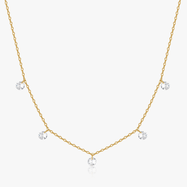 Multi CZ Gem Necklace