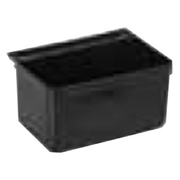 Winco UC-SB 13 Inch Plastic Silverware Bin Black for Bus Cart
