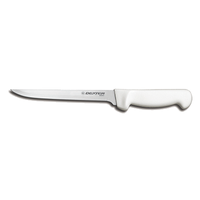 Dexter P94813 8" White Basics Fillet Knife with Polypropylene Handle