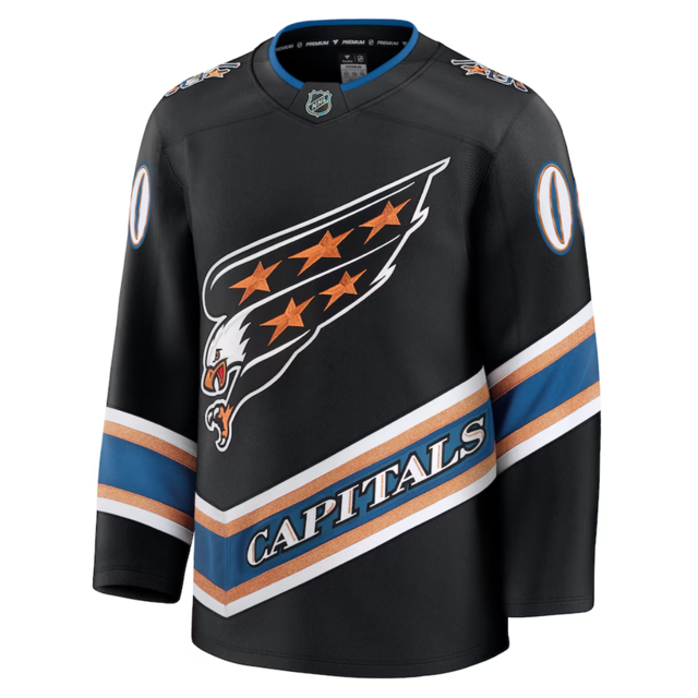 Customizable Washington Capitals 2024 Fanatics Premium Official NHL THIRD ALTERNATE Jersey