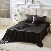 22 Momme Silk Sheet Set - Black