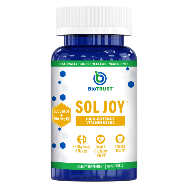 SOL JOY™ — HIGH-POTENCY VITAMIN D3 + K2 SUPPLEMENT