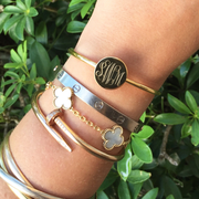 Personalized Disc Cuff Bracelet